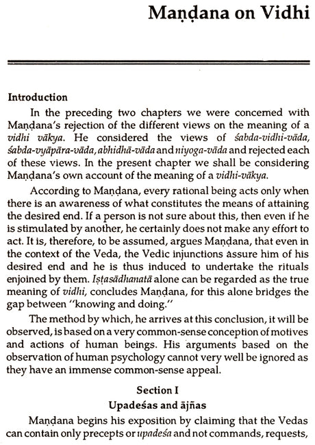 Vidhi Viveka of Mandana Misra: Understanding Vedic Injunctions - Retail Maharaj