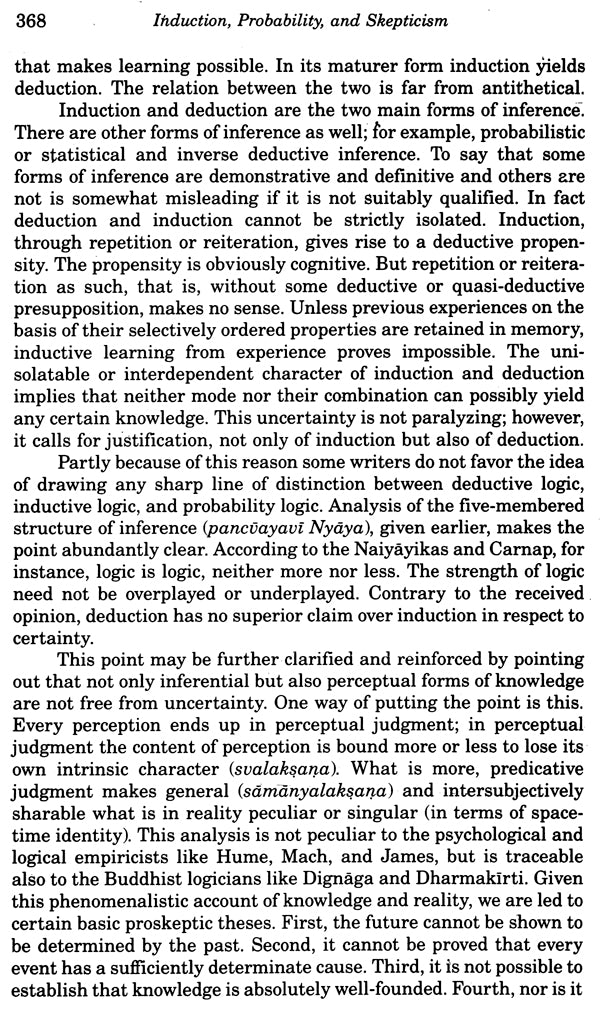Induction Probability And Skepticism - Retail Maharaj