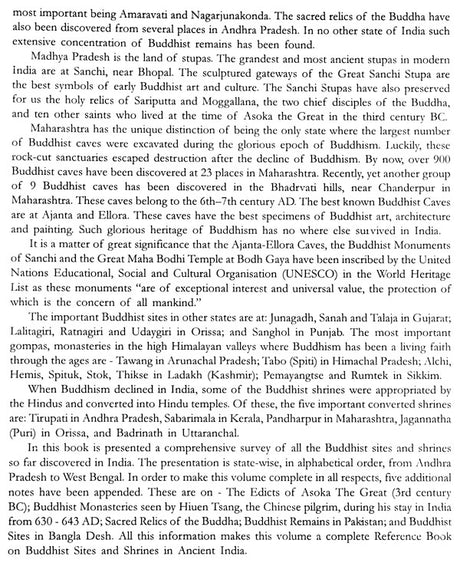 Buddhist Sites And Shrines In India : History Art And Architecture - Retail Maharaj
