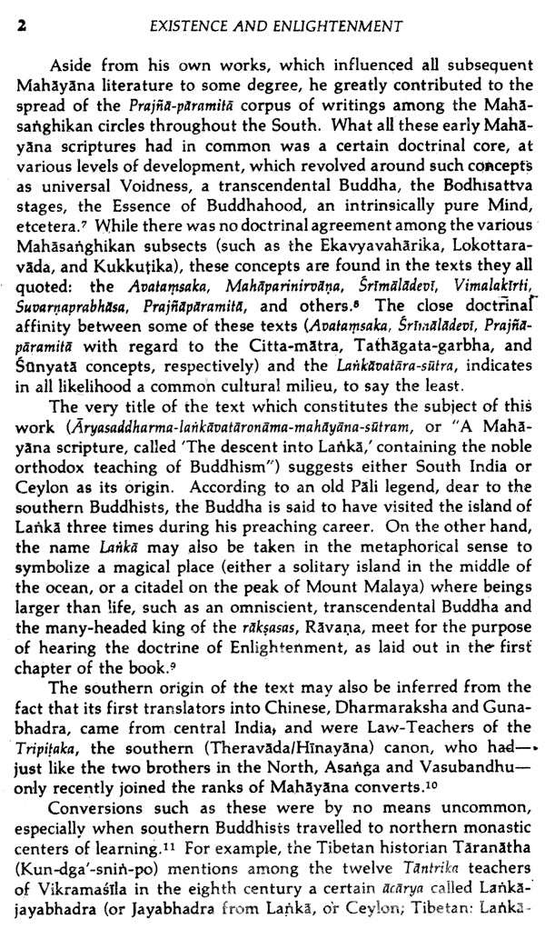 Existence and Enlightenment in the Lankavatara-Sutra - Retail Maharaj