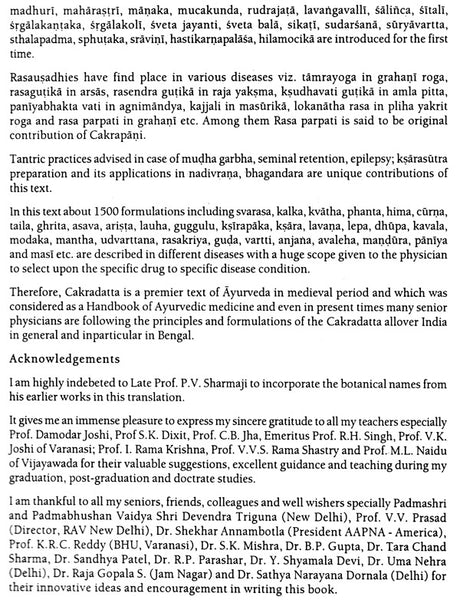 Cakradatta (Cikitsa Sangraha of Cakrapanidatta) - Retail Maharaj