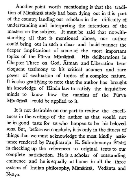 Introduction to the Purva Mimamsa (An Old Book) - Retail Maharaj