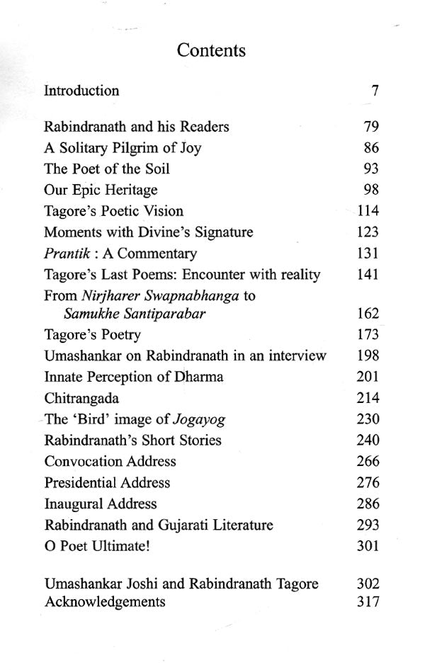 Rabindranath Collection of Essays by Umashankar Joshi - Retail Maharaj