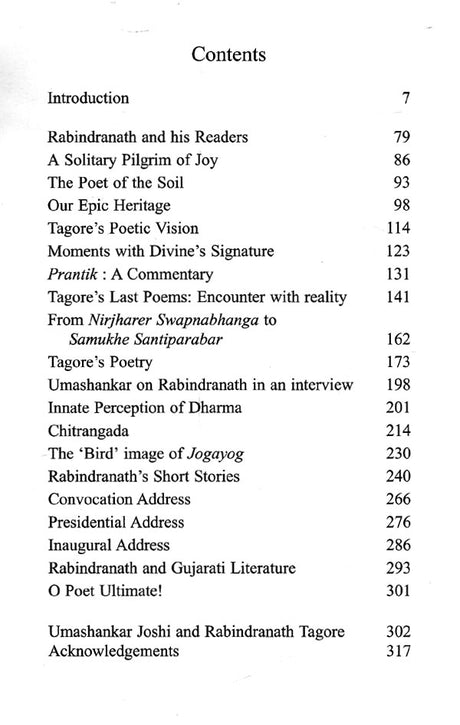 Rabindranath Collection of Essays by Umashankar Joshi - Retail Maharaj