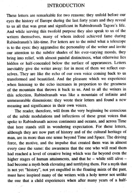 Dear Mr. Tagore (95 Letters Written to Rabindranath Tagore from Europe and America) (An old and Rare book) - Retail Maharaj