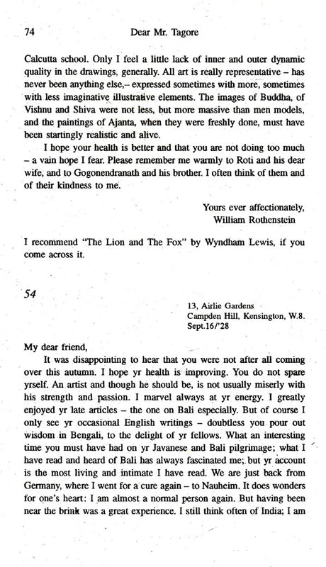 Dear Mr. Tagore (95 Letters Written to Rabindranath Tagore from Europe and America) (An old and Rare book) - Retail Maharaj