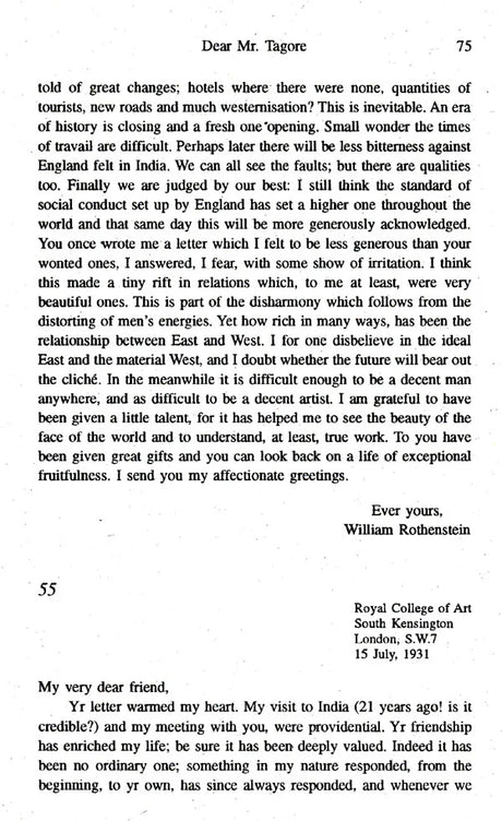 Dear Mr. Tagore (95 Letters Written to Rabindranath Tagore from Europe and America) (An old and Rare book) - Retail Maharaj