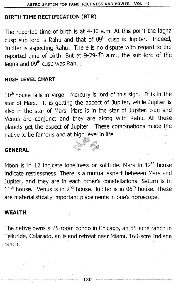 Astro System for Fame, Richness and Power (Volume 1) [English] By MK Viswanath - Retail Maharaj