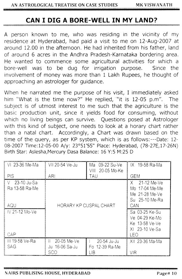 An Astrological Treatise on Case Studies [English] By MK Viswanath - Retail Maharaj