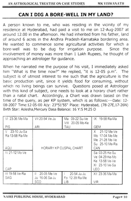 An Astrological Treatise on Case Studies [English] By MK Viswanath - Retail Maharaj