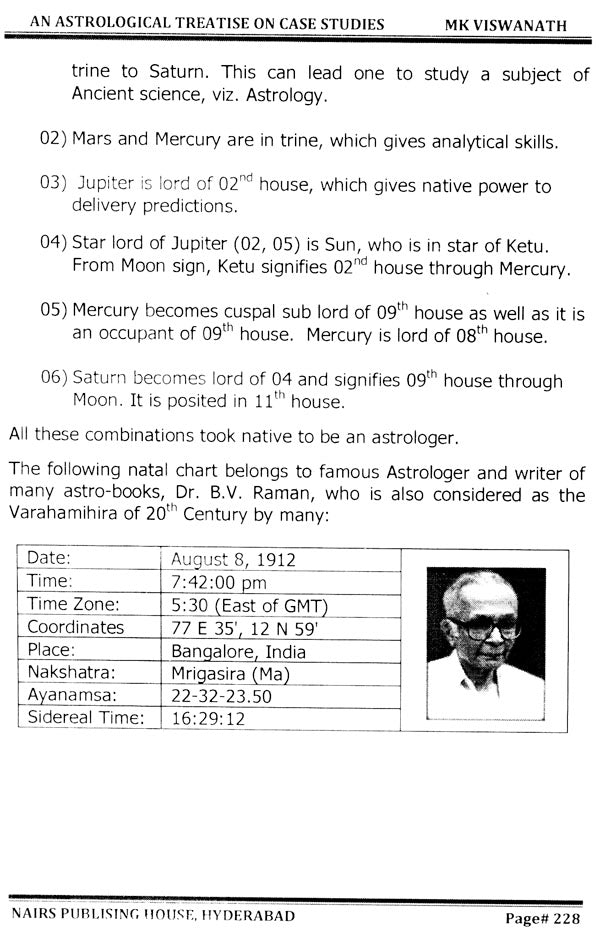 An Astrological Treatise on Case Studies [English] By MK Viswanath - Retail Maharaj