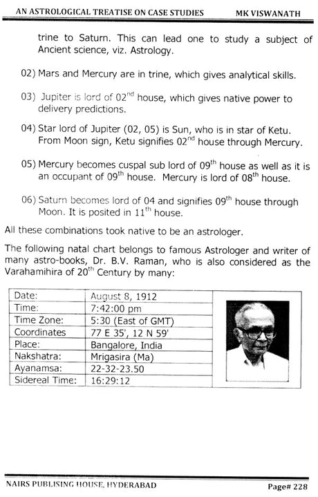 An Astrological Treatise on Case Studies [English] By MK Viswanath - Retail Maharaj