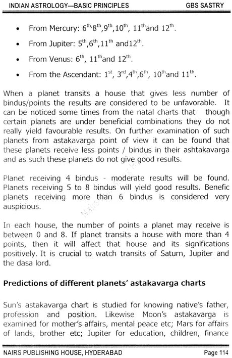 Indian Astrology Basic Principles [English] By G.B.S Sastry - Retail Maharaj