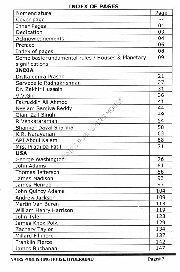 Nakshatra Astrology on Presidents [English] By MK Viswanath - Retail Maharaj