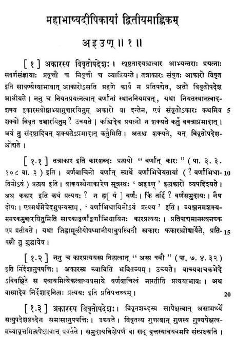 Mahabhasya Dipika of Bhartrhari - Fascicule V : Ahnika II (An Old and Rare Book) - Retail Maharaj