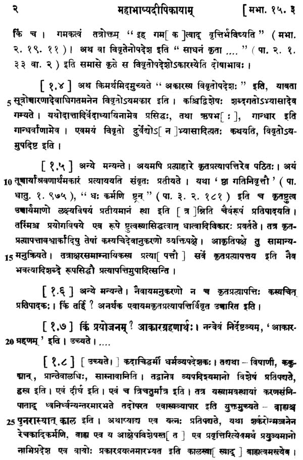 Mahabhasya Dipika of Bhartrhari - Fascicule V : Ahnika II (An Old and Rare Book) - Retail Maharaj
