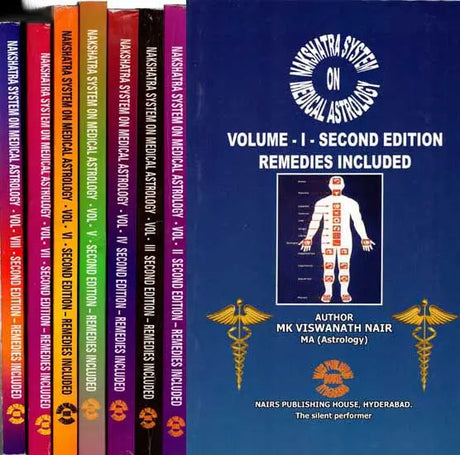 Nakshatra System on Medical Astrology- Second Edition Remedies Included (Set of 8 Volumes) - Retail Maharaj