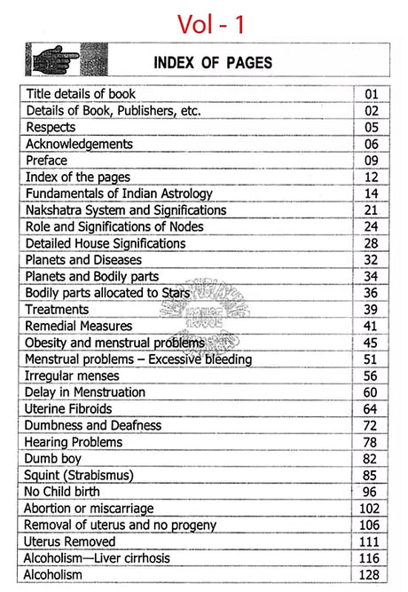 Nakshatra System on Medical Astrology- Second Edition Remedies Included (Set of 8 Volumes) - Retail Maharaj