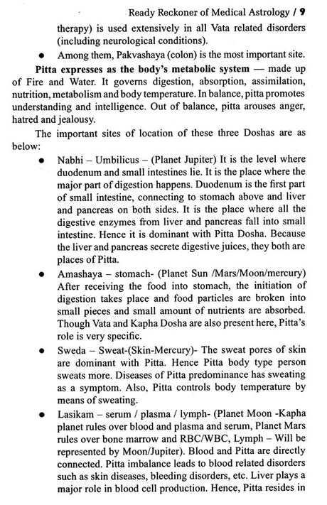 Ready Reckoner Of Medical Astrology [English] By Jatinder Pal Singh Sandhu - Retail Maharaj