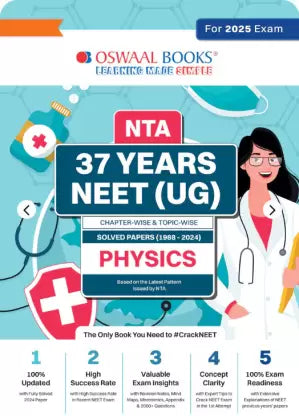 Neet (Ug) 37 Years Chapter-Wise and Topic-Wise Solved Papers Physics (1988 - 2024) for 2025 - Retail Maharaj