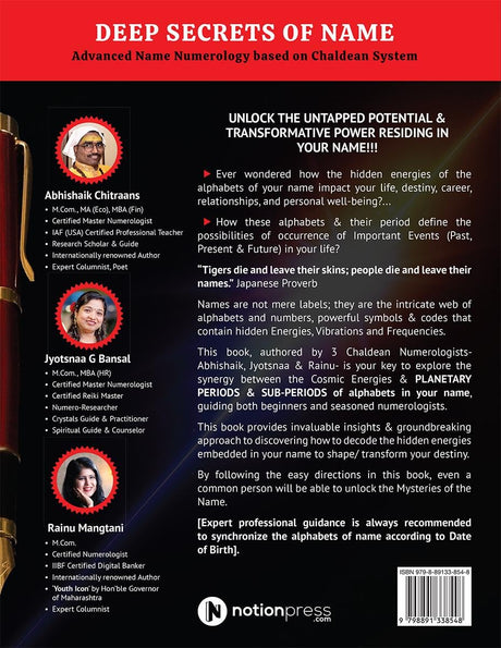 Deep Secrets of Name : Advanced Name Numerology based on Chaldean System - Retail Maharaj