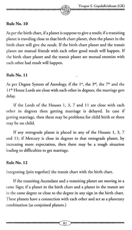 Degree System of Astrology [English] By Tirupur S GopalaKrishnan - Retail Maharaj