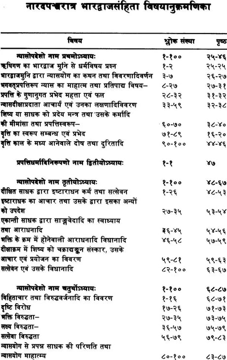 Narada Pancharatra Bhardwaja Samhita - Retail Maharaj