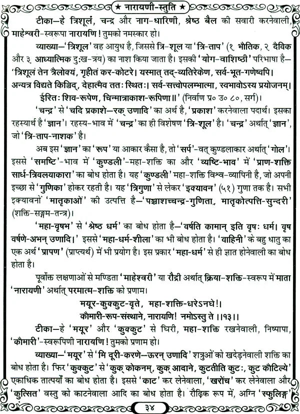 Narayani Stuti [Hindi Sanskrit] - Retail Maharaj