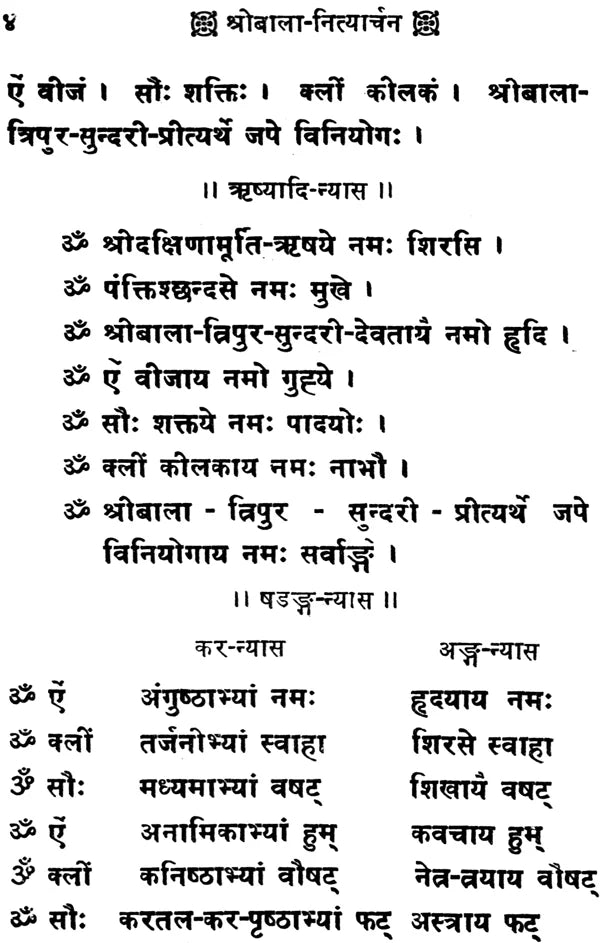 Shri Bala Nityaarchan Chakra Puja [Sanskrit Hindi] - Retail Maharaj