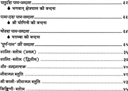 Chakra Puja ke Stotra [Hindi Sanskrit]