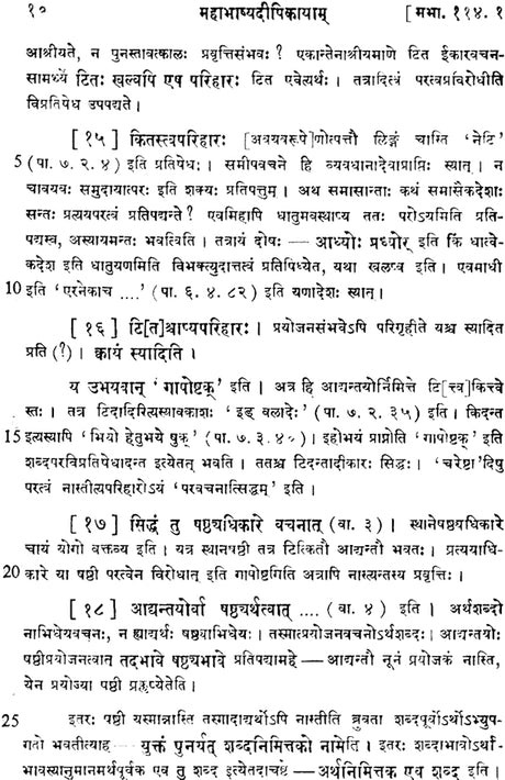 Mahabhasya Dipika of Bhartrhari (An Old and Rare Book) - Retail Maharaj