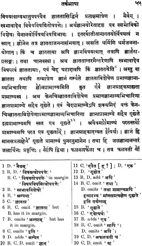 तर्कभाषा: Tarka Bhasa with Commentary (An Old and Rare Book) - Retail Maharaj
