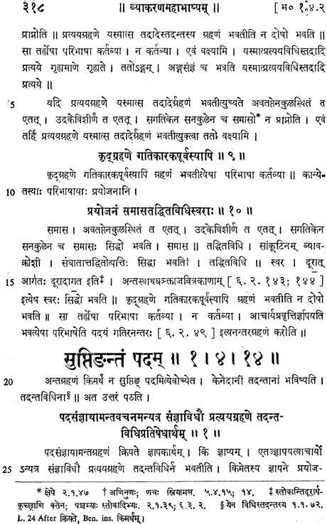 The Vyakarana Mahabhasya of Patanjali - An Old and Rare Book - Retail Maharaj