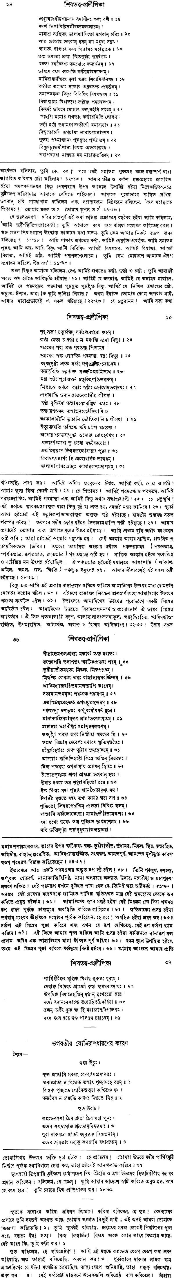 Shiva Tattva Pradipika (Bengali) - Retail Maharaj