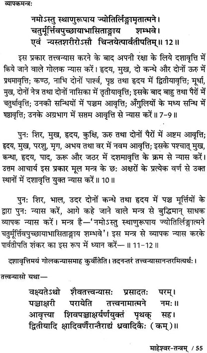 माहेश्वर तंत्र (संस्कृत एवं हिन्दी अनुवाद) - Maheshwar Tantra
