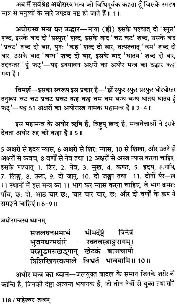 माहेश्वर तंत्र (संस्कृत एवं हिन्दी अनुवाद) - Maheshwar Tantra