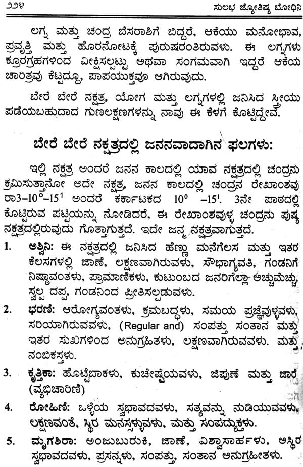 Sulabha Jyotish Bhodhini (Kannada)