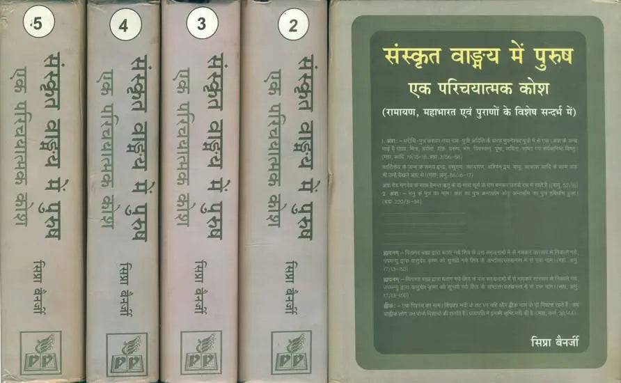 Purush in Sankrit Literature - An Introductory Kosha (Set of 5 Volumes) - Retail Maharaj
