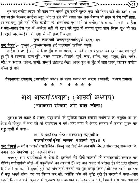 श्रीमद्भागवत रसामृतम: Shrimad Bhagawat Rasa Amrita - Retail Maharaj