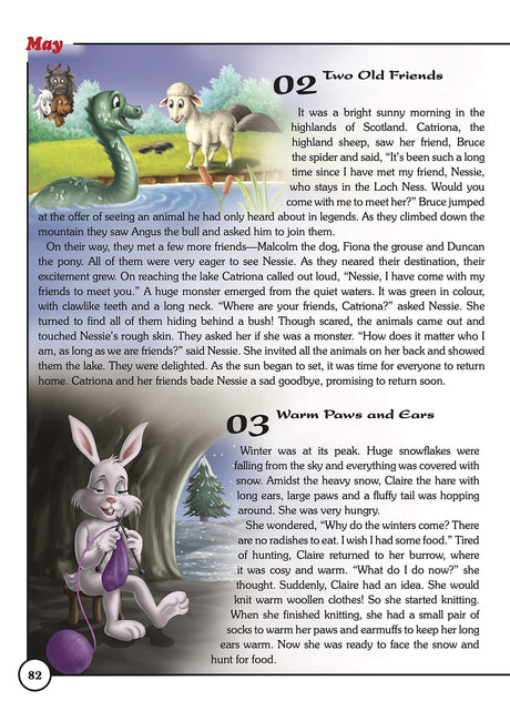 Story books : 365 Animal Tales (Illustrated stories for Children) (365 Series) - Retail Maharaj