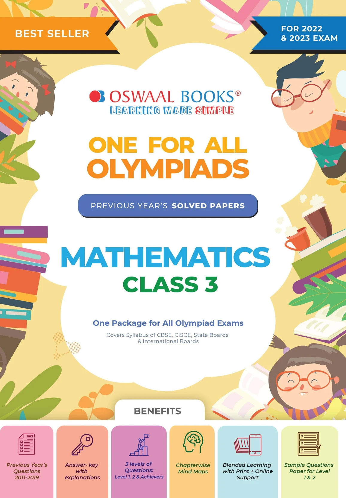 Oswaal One For All Olympiad Previous Years' Solved Papers, Class-3 Mathematics - Retail Maharaj