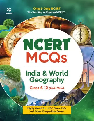 NCERT MCQs India & World Geography Class 6-12 (Old + New) for UPSC , State PSC and Other Competitive Exams First Edition - Retail Maharaj