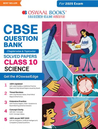 Oswaal CBSE Question Bank Class 10 Science, Chapterwise and Topicwise Solved Papers For Board Exams 2025 - Retail Maharaj