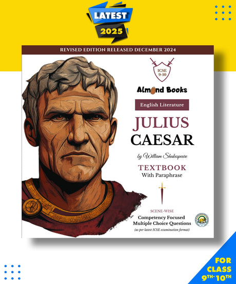 Almond Books ICSE Class 9 & 10 Julius Caesar Text With Paraphrase English Literature - Retail Maharaj