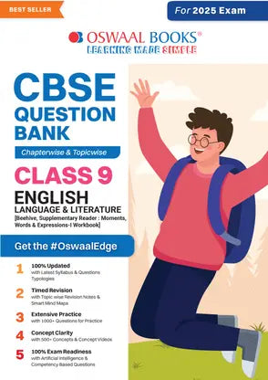 CBSE Question Bank Chapterwise and Topicwise SOLVED PAPERS_Class 9_ENGLISH Language & LITERATURE_For Exam 2024-25 - Retail Maharaj
