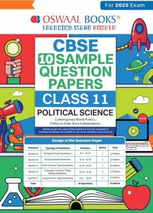 Oswaal CBSE Sample Question Papers Class 11 Political Science Book (For 2025 Exam) - Retail Maharaj