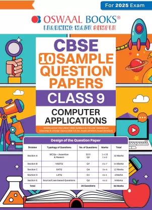 CBSE Sample Question Papers Class 9 Computer Application Book (For 2025 Exam) - Retail Maharaj