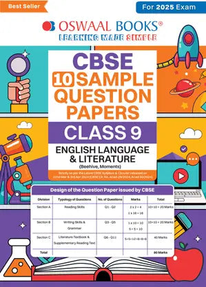 Oswaal CBSE Sample Question Papers Class 9 English Language and Literature Book (For 2025 Exam) - Retail Maharaj