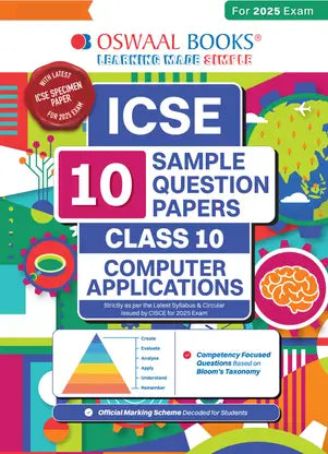 Oswaal Icse | 10 Sample Question Papers | Class 10 | Computer Application (for 2025 Exam) - Retail Maharaj