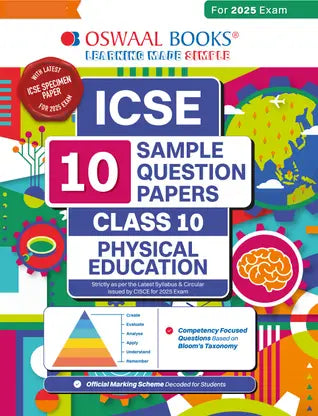 Oswaal ICSE | 10 Sample Question Papers | Class 10 | Physical Education (For 2025 Exam) - Retail Maharaj